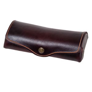 Mika 28063102 Brillenetui groß Leder braun
