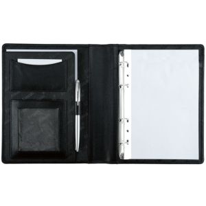 Alassio 30003 Ringbuchmappe A5 BENACO Lederimitat schwarz