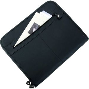 Alassio 30013 Reißverschlussmappe A4 MILANO Leder schwarz