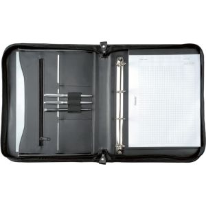 Alassio 30043 Ringbuchmappe LIMONE FINEtouch-Lederimitat schwarz