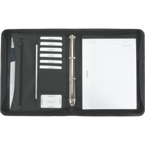 Alassio 30070 Ringbuchmappe A4 RONDO Lederimitat schwarz