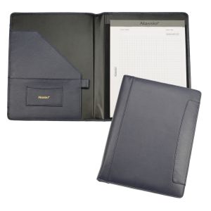 Alassio 39092 Schreibmappe A4 Petio Leder dunkelblau