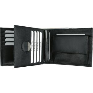 Alassio 96106 Kombi-Geldbörse EURO-Line Leder schwarz